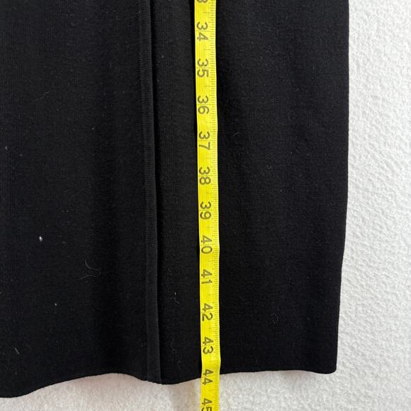 TALBOTS Dress X Sweater Knit Sleeveless Back Zip Scoop Neck Viscose Blend Black - Picture 11 of 13